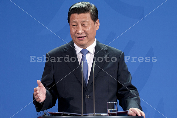 Angela Merkel receives the President of the People's Republic of China Xi Jinping